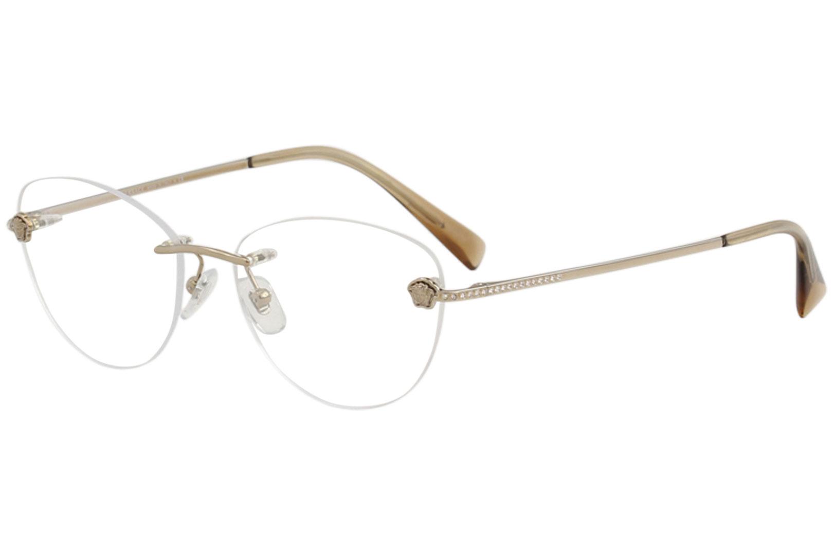 Versace Women's Eyeglasses VE1248B VE/1248/B Rimless Optical Frame