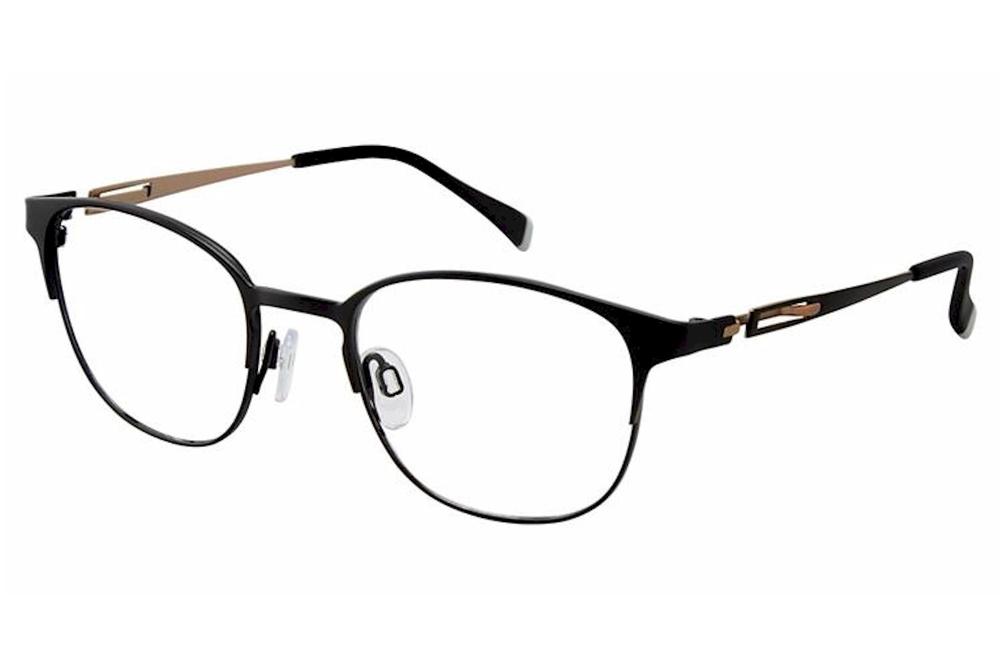 Charmant Perfect Comfort Eyeglasses TI12326 TI/12326 Titanium Optical Frame - Black   BK - Lens 50 Bridge 20 Temple 140mm