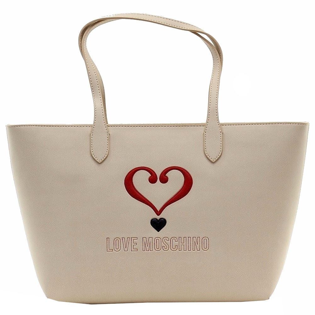 Love Moschino Women S Applied Logo Tote Carry All Handbag