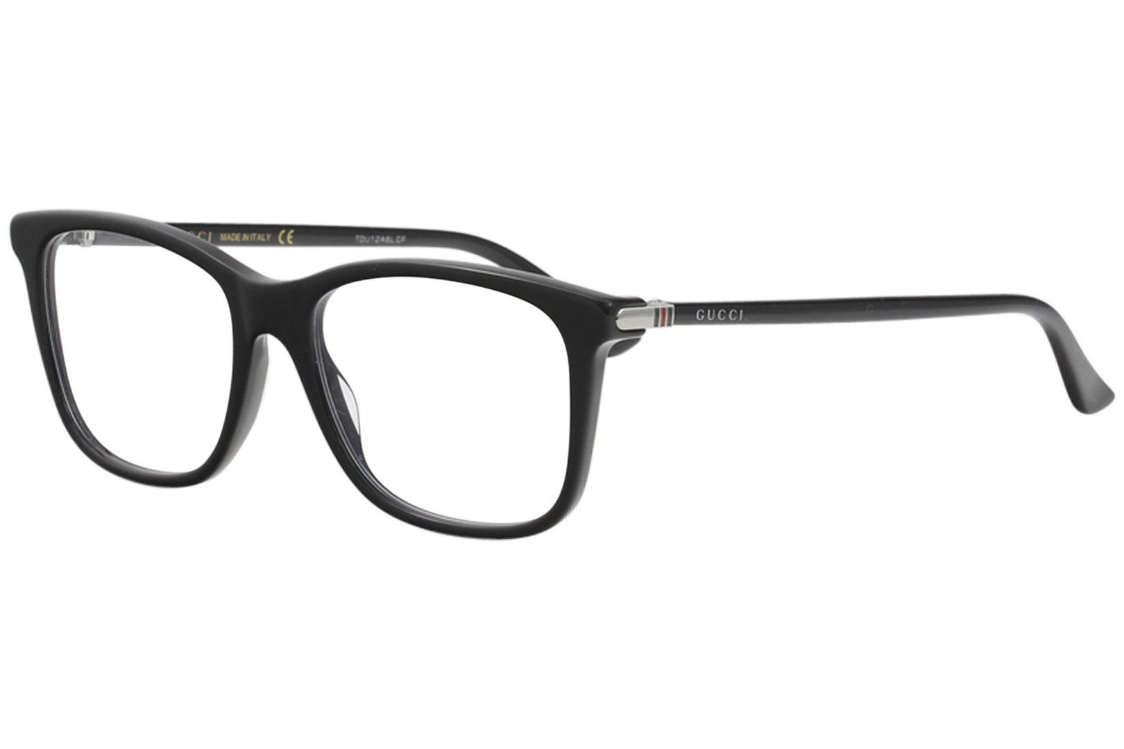 Gucci Men's Eyeglasses GG0018O GG/0018/O Full Rim Optical Frame - Black   005 - Lens 54 Bridge 18 Temple 140mm