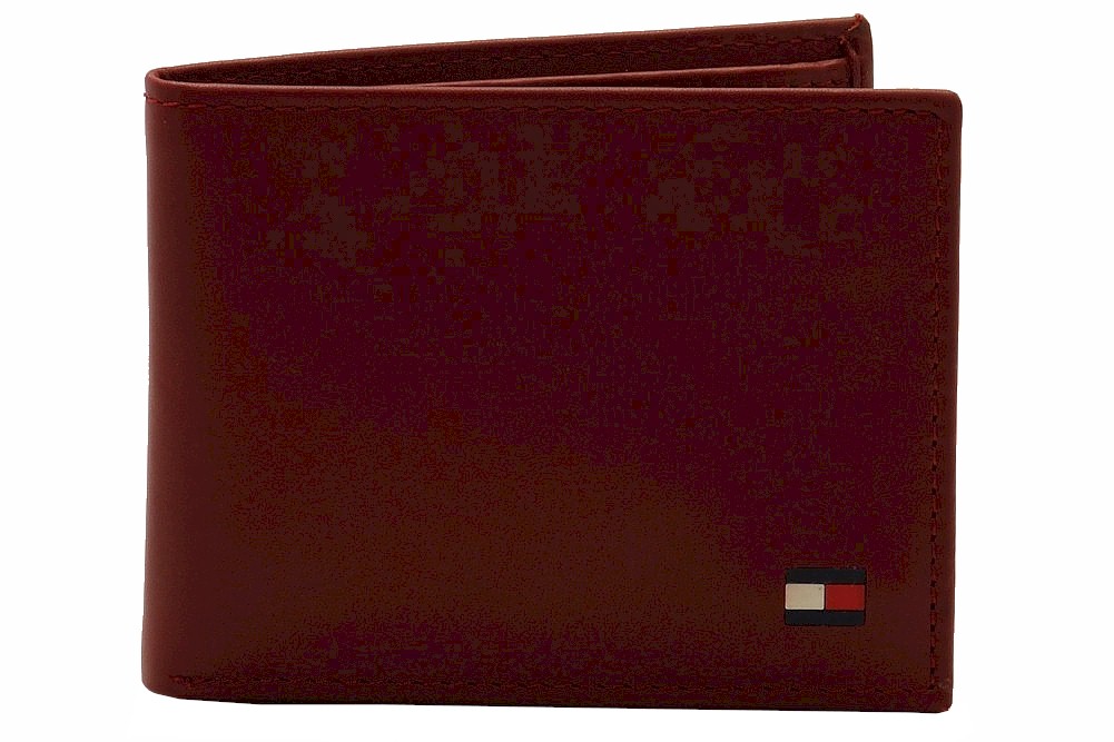 Tommy Hilfiger Men S Passcase Billfold Genuine Leather Bi Fold Wallet