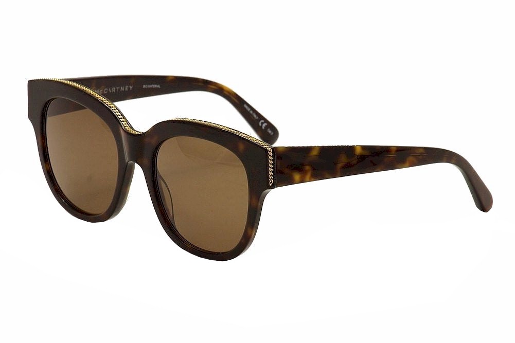 Stella McCartney Women's SC 0007S 0007/S Fashion Sunglasses - Brown - Lens 54 Bridge 20 Temple 140mm