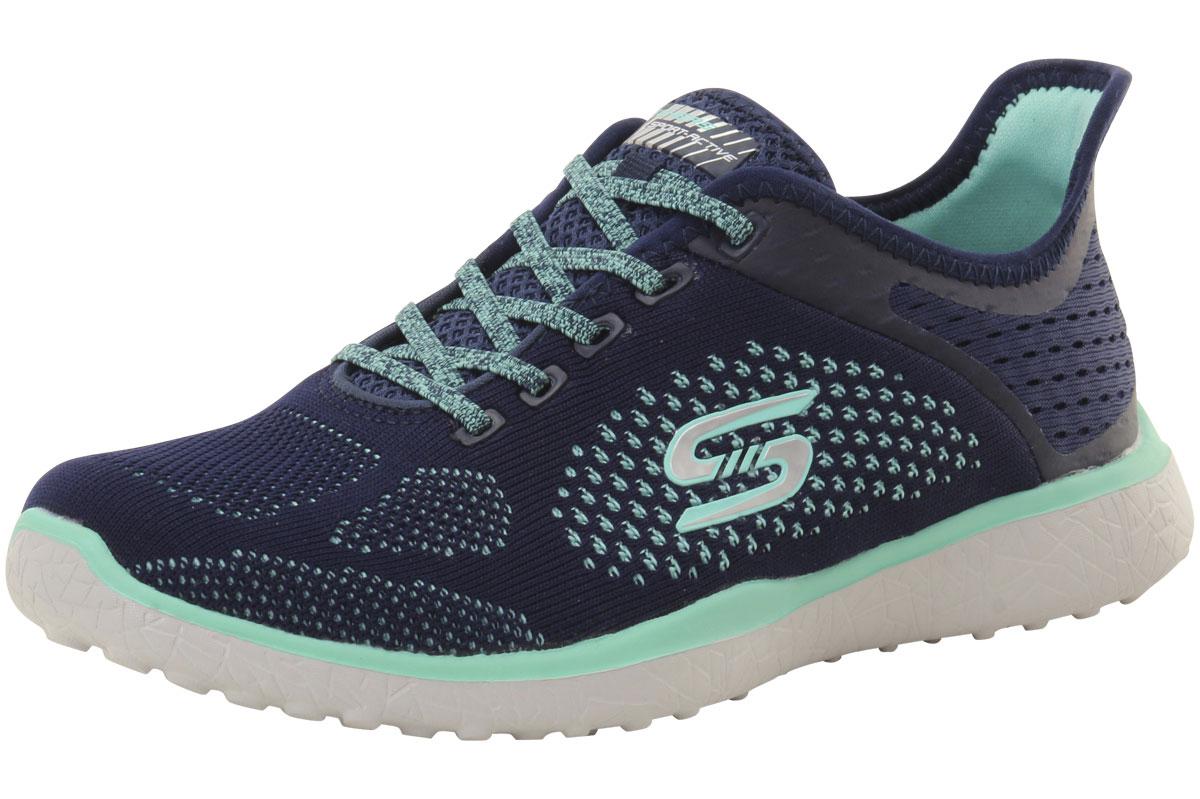 Skechers Women's Microburst Supersonic Memory Foam Sneakers Shoes - Blue - 9.5 B(M) US