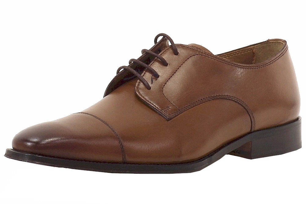 Florsheim Men's Classico Cap OX Leather Oxfords Shoes - Brown - 8.5 D(M) US