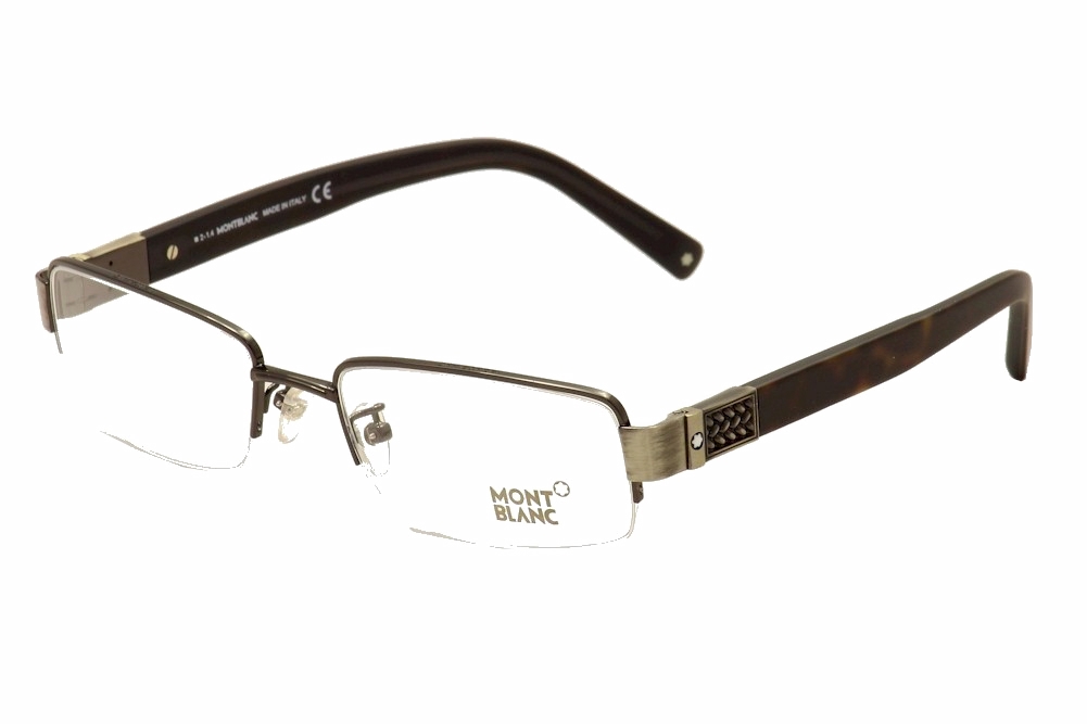 Mont Blanc Eyeglasses Mb0444 Mb 0444 Half Rim Optical Frame