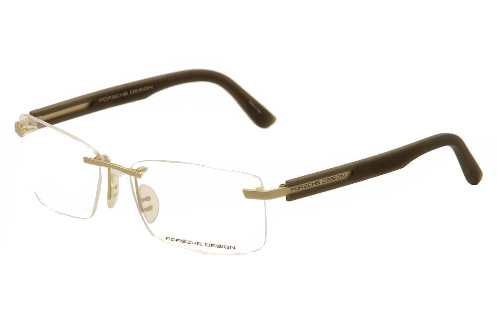 Porsche Men S Eyeglasses P 8000 P8000 Cs1 Rimless Optical Frame 59mm