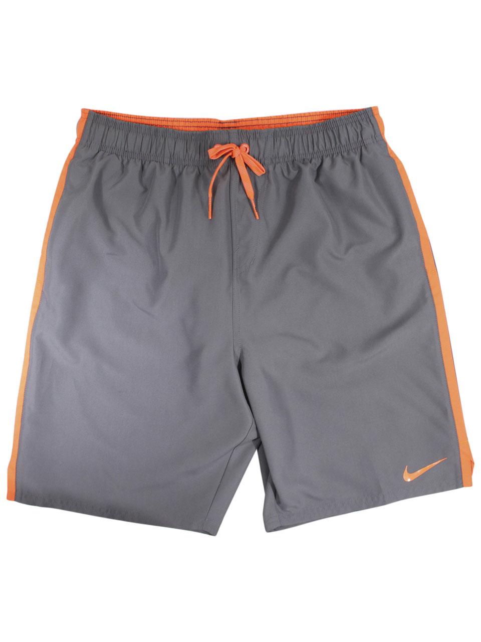 Men's s Swimwear - Gunsmoke - Small - Nike Solid Diverge 9 Inch Trunk