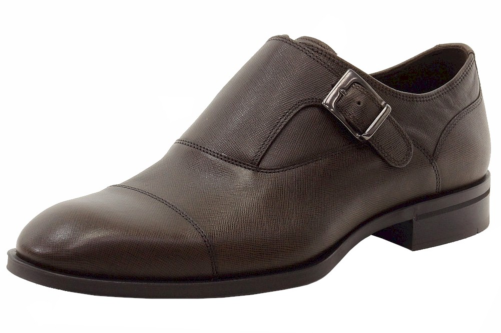 Donald J Pliner Men's Sergio TK Monk Strap Loafers Shoes - Brown - 9.5 D(M) US