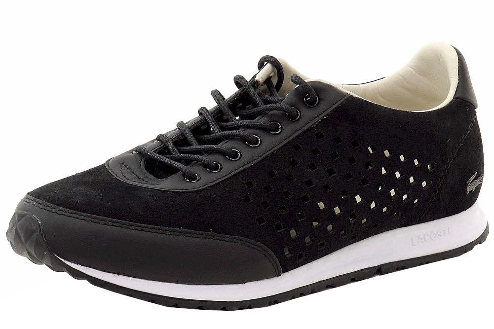 Lacoste Women's Helaine Runner 216 Fashion Sneakers Shoes - Black - 7.5 B(M) US