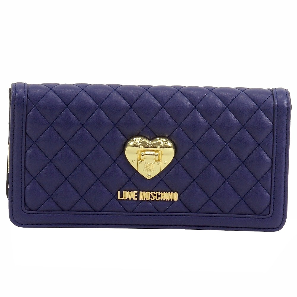 Love Moschino Women S Quilted Leather Clutch Handbag