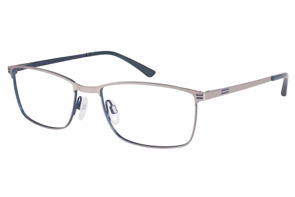 Aristar by Charmant Men's Eyeglasses AR18649 AR/18649 Full Rim Optical Frame - Grey   505 - Lens 54 Bridge 17 Lens 140mm