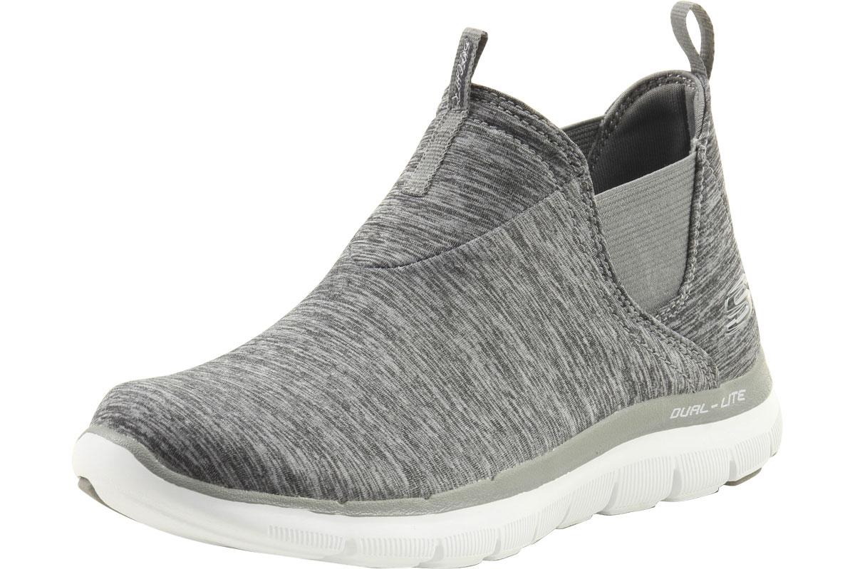 Skechers Women's Flex Appeal 2.0 High Card Sneakers Shoes - Grey - 6.5 B(M) US