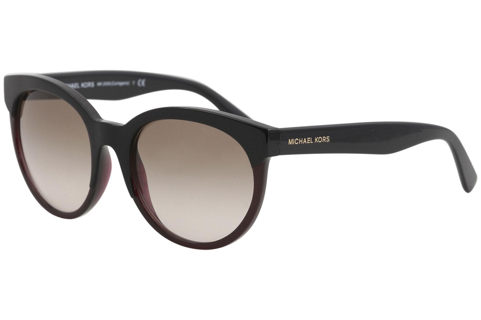 Women's  MK2059 MK/2059 Fashion Round Sunglasses - Black Milky Merlot/Peach Gradient   331513 - Lens 54 Bridge 19 Temple 140mm - Michael Kors Cartagena