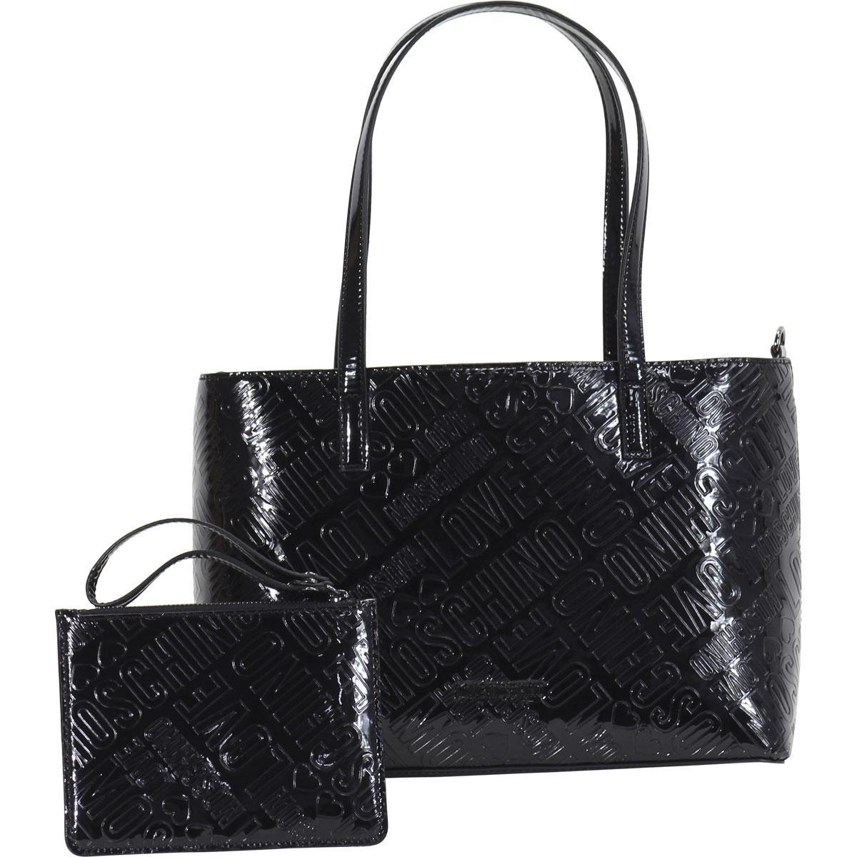 love moschino black tote bag