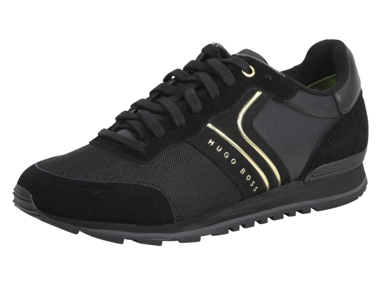 Hugo Boss Men's Parkour Sneakers Shoes - Black 008 - 9 D(M) US -  Parkour_Runn_nymx