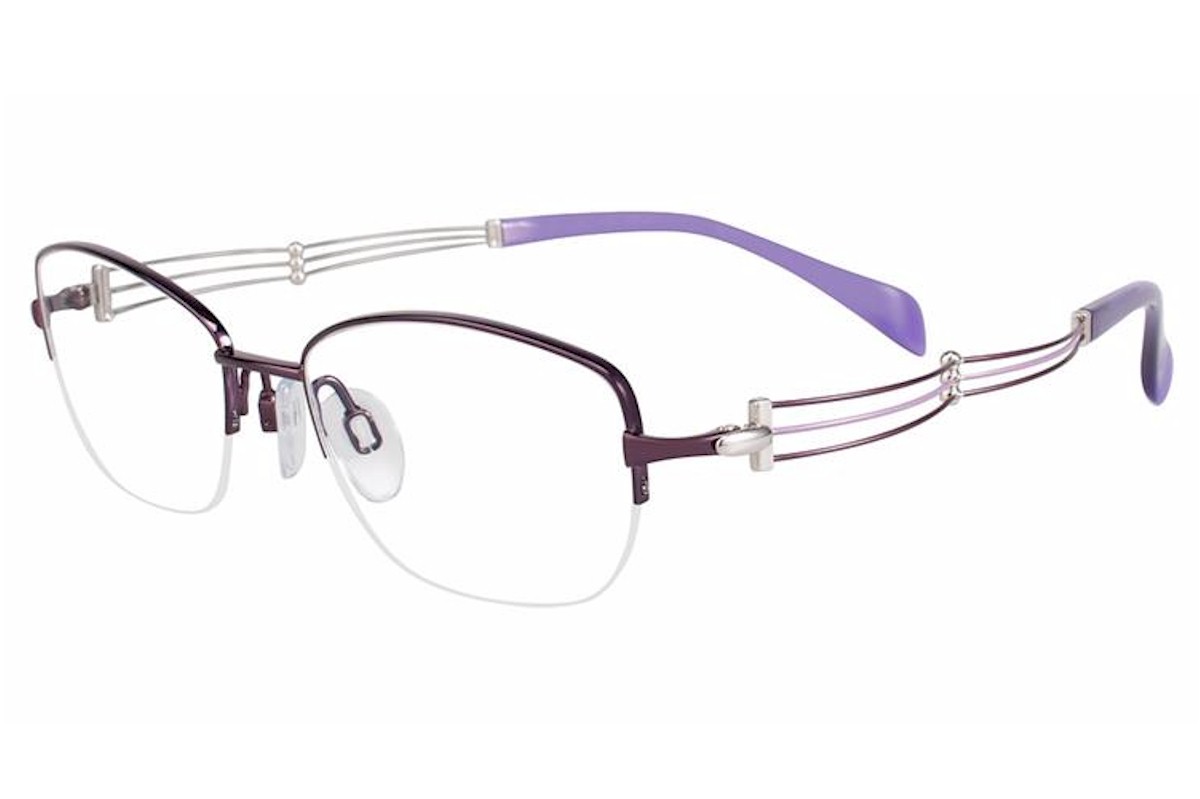 Charmant Line Art Women S Eyeglasses Xl2076 Xl 2076 Half Rim Optical Frame