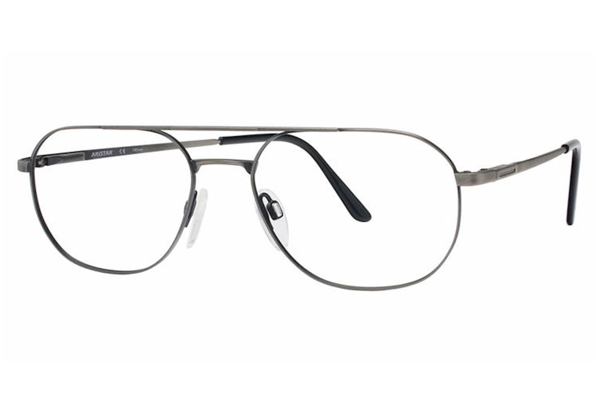 Aristar by Charmant Men's Eyeglasses AR6714 AR/6714 Full Rim Optical Frame - Grey - Lens 54 Bridge 17 Temple 140mm