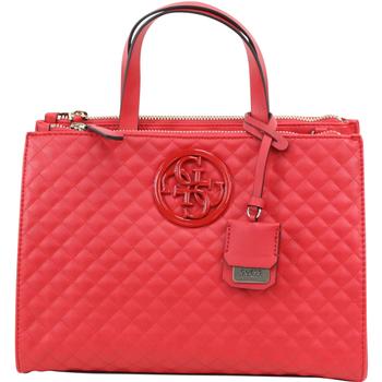 Guess Women S G Lux Quilted Man Made Leather Status Satchel Handbag