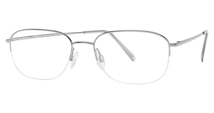 Aristar By Charmant Men's Eyeglasses AR6724 AR/6724 Half Rim Optical Frame - Grey - Lens 54 Bridge 18 Temple 145mm