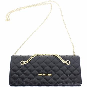 Love Moschino Women S Quilted Chain Crossbody Envelope Clutch Handbag