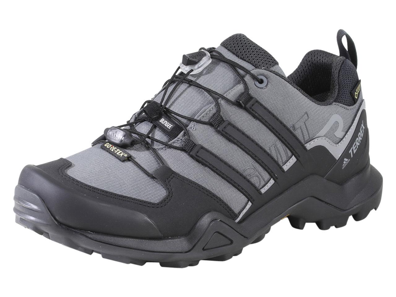 Adidas Men's Terrex Swift R2 GTX Hiking Sneakers Shoes - Grey Five/Black/Carbon - 8 D(M) US