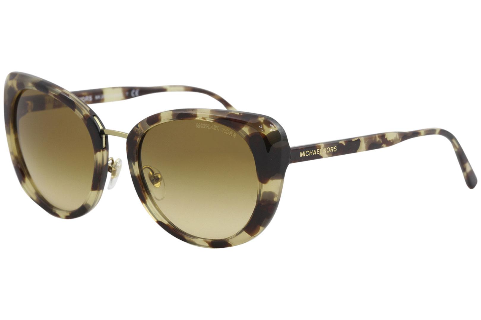 Michael Kors Women's Lisbon MK2062 MK/2062 Fashion Round Sunglasses - Tokyo Tortoise/Gold Gradient   33232L - Lens 52 Bridge 20 Temple 140mm