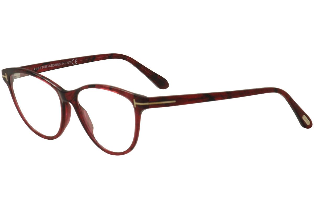 Tom Ford Women's Eyeglasses TF5402 TF/5402 Full Rim Optical Frame - Red -  Lens 54 Bridge 15 Temple 140mm -  Tom  Ford