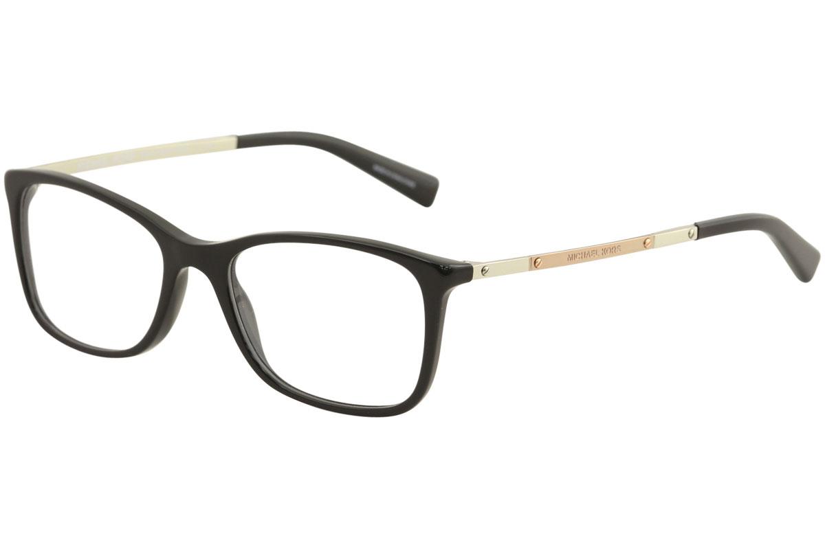 Michael Kors Women's Eyeglasses Antibes MK4016 MK/4016 Full Rim Optical Frame - Black - Lens 51 Bridge 17 Temple 135mm