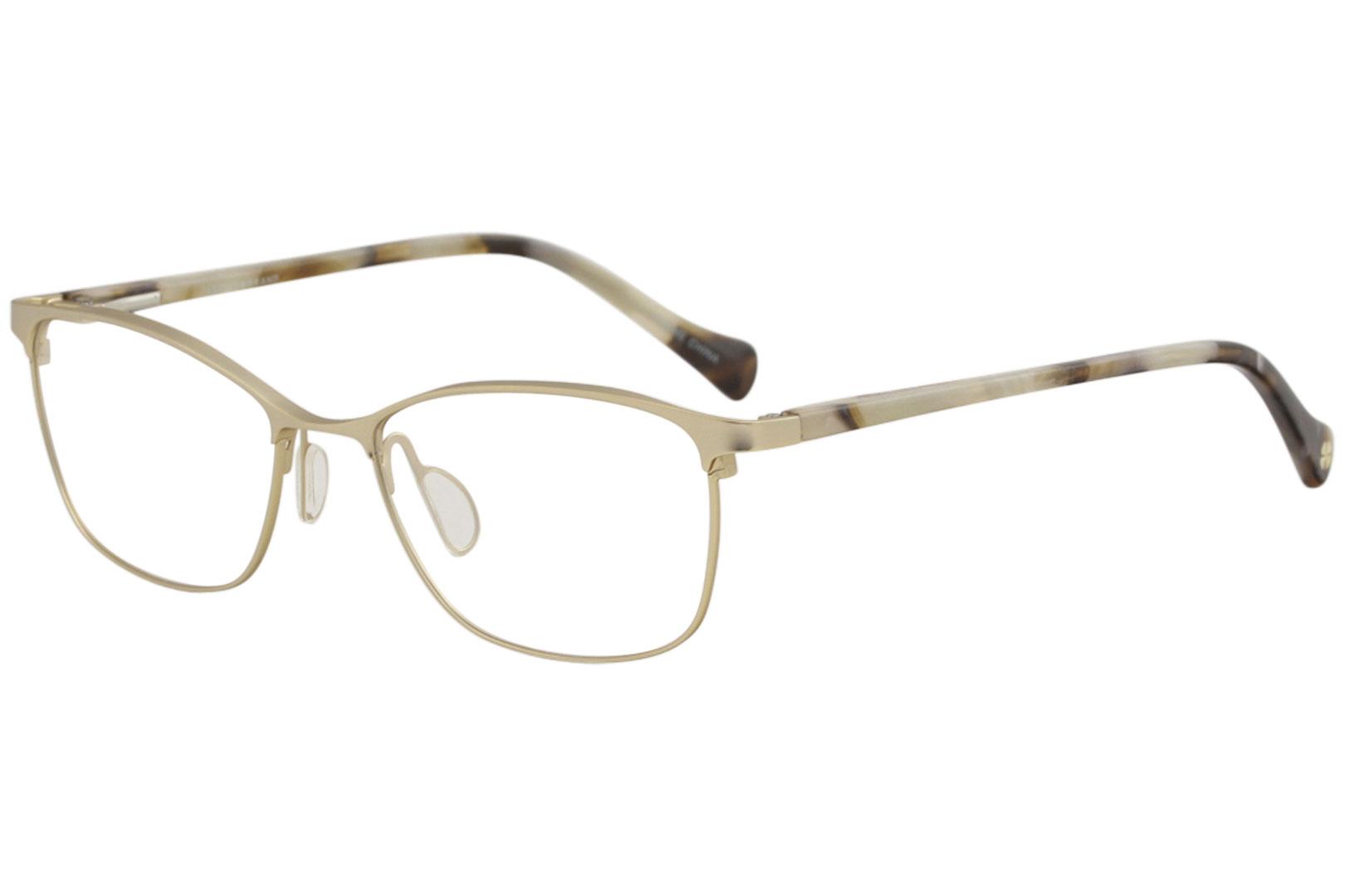 Lucky Brand Women's Eyeglasses D110 D/110 Gold Full Rim Optical Frame 54mm - Gold - Lens 54 Bridge 17 Temple 135mm
