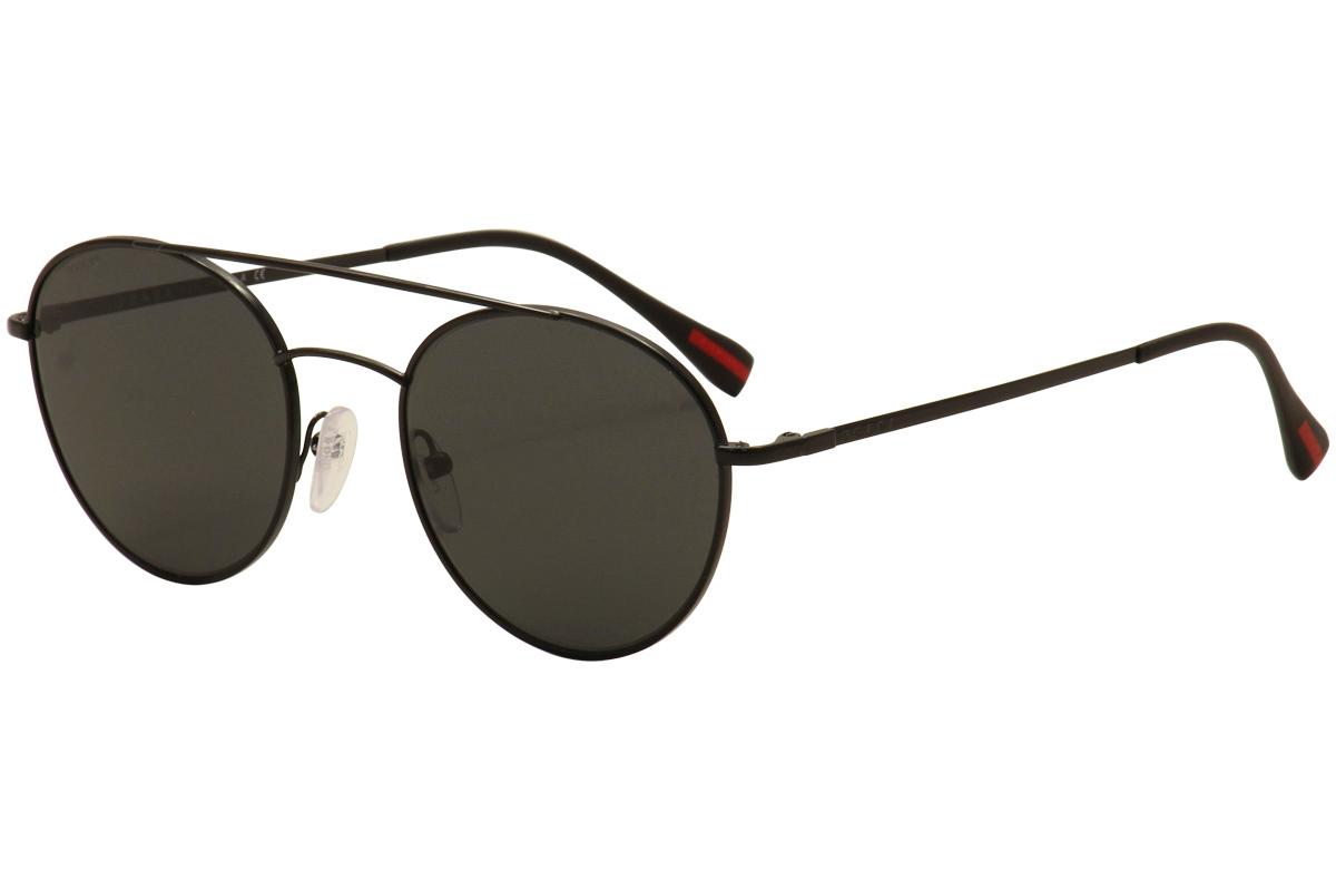 Prada Sport Men's  PS 51SS PS 51/SS Fashion Sunglasses - Black/Grey   7AX 5S0  - Lens 51 Bridge 20 Temple 140mm -  Prada Prada Linea Rossa