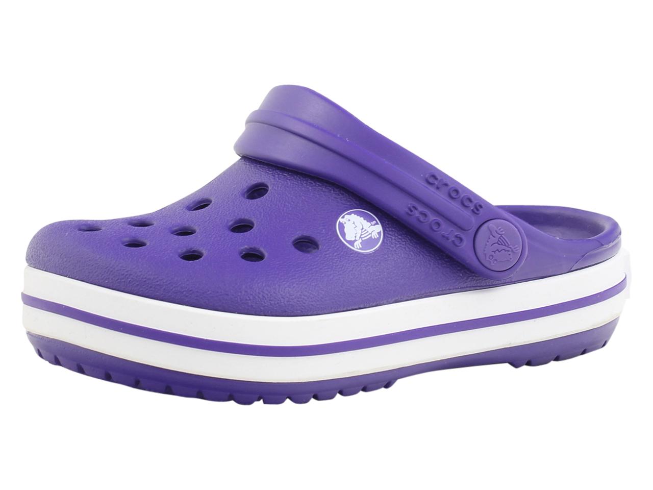 Crocs Toddler/Little Kid's Crocband Clogs Sandals Shoes - Ultraviolet/White - 11 M US Little Kid