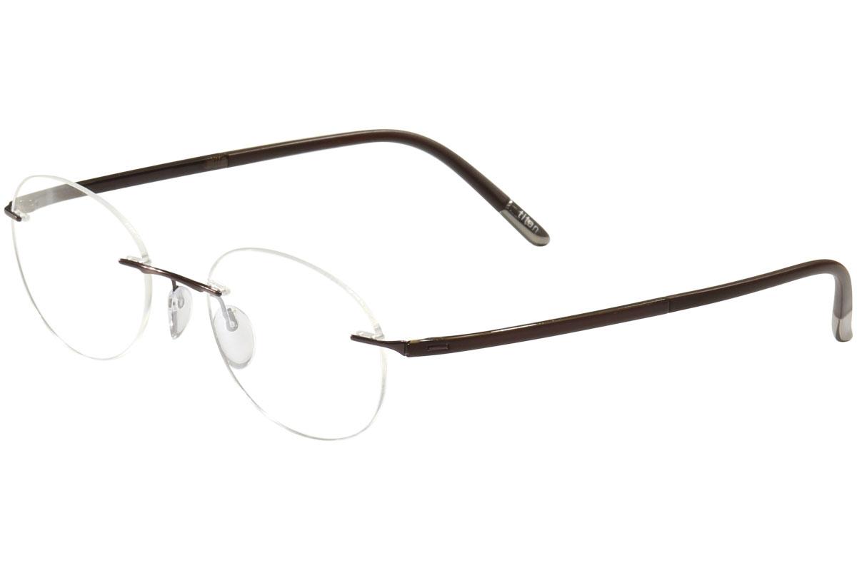 Silhouette Eyeglasses Fusion Chassis 5479 Rimless Optical Frame - Brown - Bridge 19 Temple 140mm