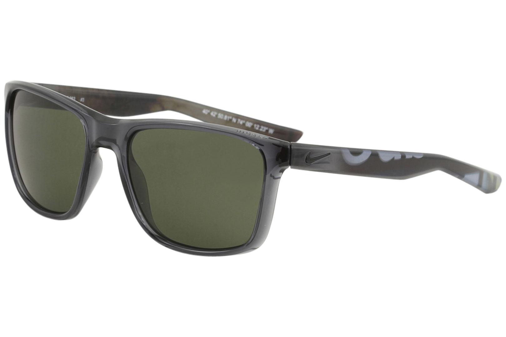 Nike SB Men's Unrest Square Sunglasses - Crystal Anthracite/Green   063 - Lens 57 Bridge 19 Temple 145mm