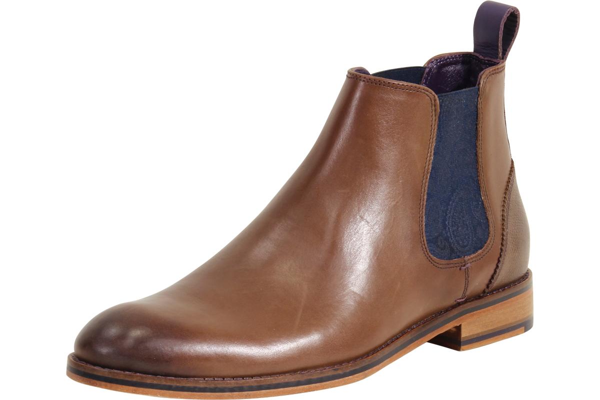 Ted Baker London Men's Camroon Leather Chelsea Boots Shoes - Brown - 10 D(M) US