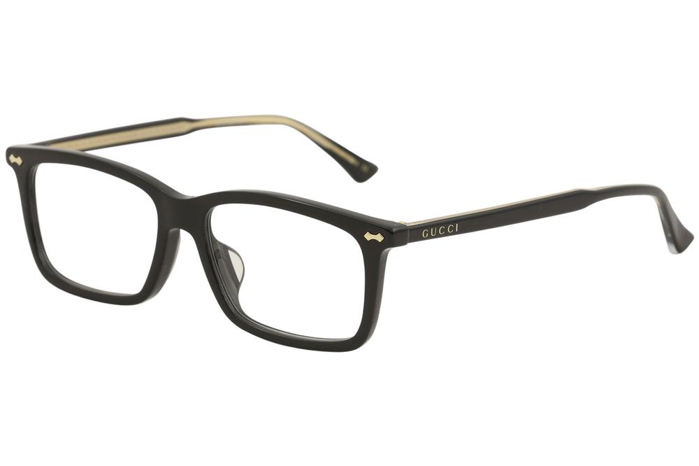 Gucci Men's Eyeglasses GG0191OA GG/0191/OA Full Rim Optical Frame - Black   001 - Lens 54 Bridge 16 Temple 150mm (Asian Fit)