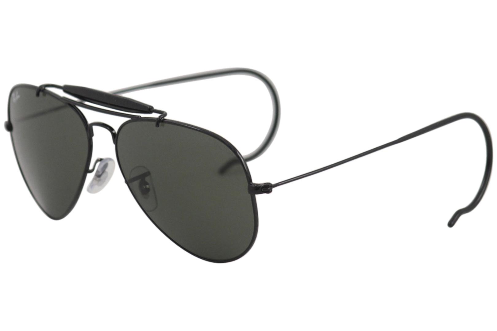 Rayban Sunglasses Ray Ban Outdoorsman 3030 L9500 Black Shades